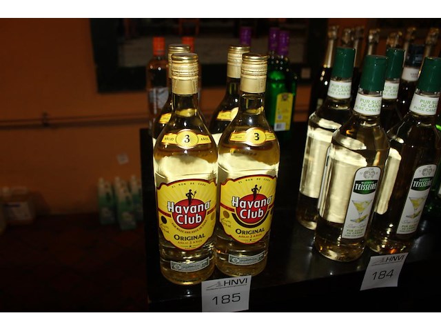 4 flessen havana club rum - afbeelding 1 van  2