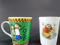 4 gedecoreerde mokken - afbeelding 2 van  5