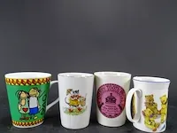 4 gedecoreerde mokken - afbeelding 4 van  5