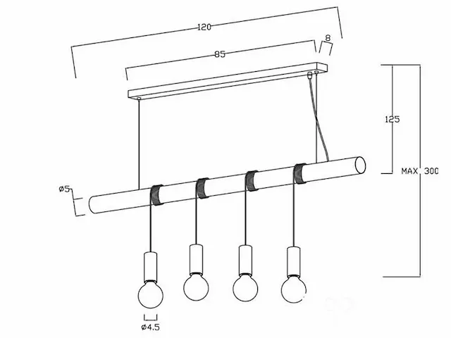 4 hanglamp - afbeelding 3 van  7