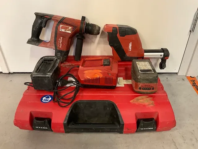 4 hilti te6- a36 drs 36v + afzuiger boormachine - afbeelding 1 van  8