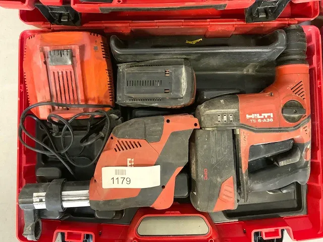 4 hilti te6- a36 drs 36v + afzuiger boormachine - afbeelding 7 van  8