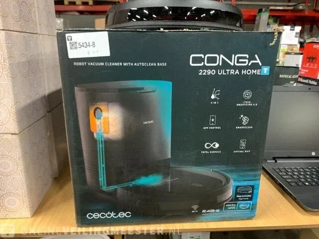 4-in-1 robotstofzuiger met app-besturing cecotec, conga 2290 ultra home t - afbeelding 2 van  6