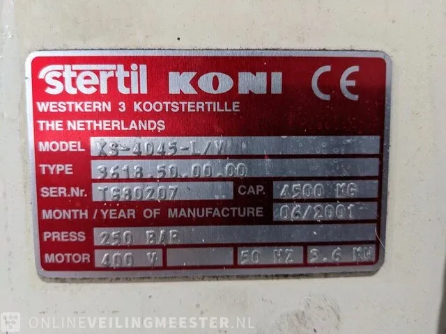 4 koloms hefbrug koni, ks 4045-lv, bouwjaar 06-2001 - afbeelding 4 van  15