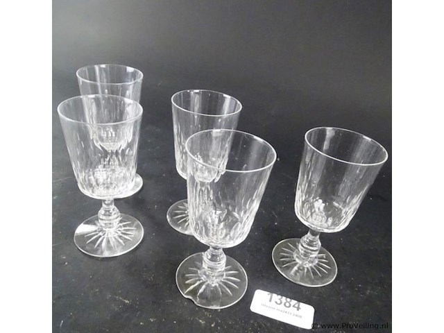 4 kristallen glazen - afbeelding 2 van  5