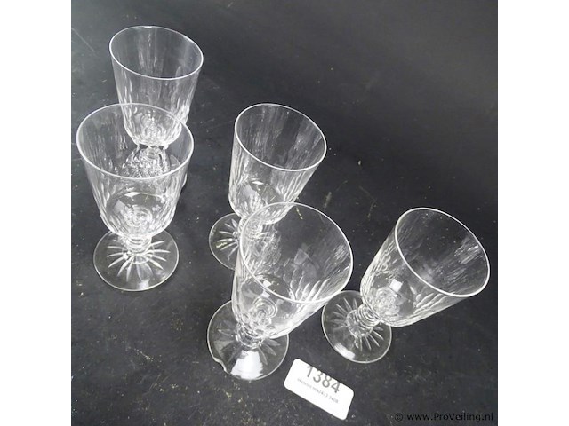 4 kristallen glazen - afbeelding 3 van  5