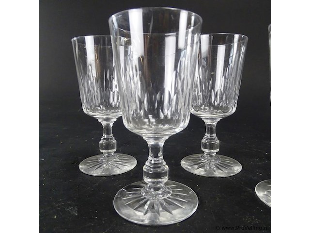 4 kristallen glazen - afbeelding 4 van  5