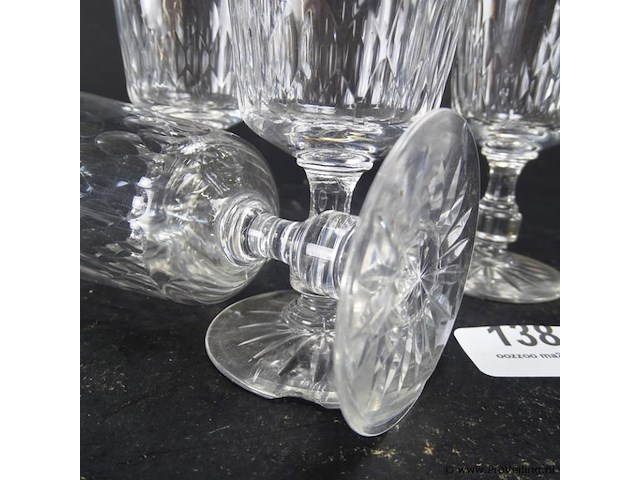 4 kristallen glazen - afbeelding 5 van  5