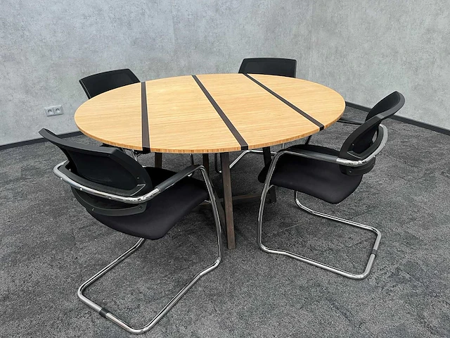 4 persoons design conferentie set ø140 - afbeelding 2 van  17
