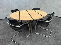 4 persoons design conferentie set ø140 - afbeelding 2 van  17