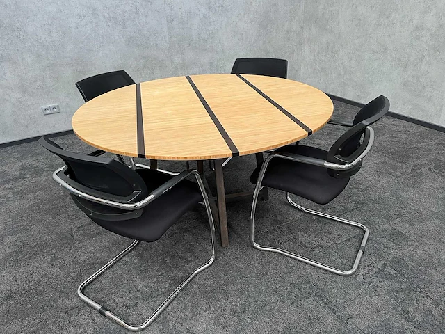 4 persoons design conferentie set ø140 - afbeelding 3 van  17