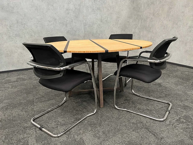 4 persoons design conferentie set ø140 - afbeelding 10 van  17