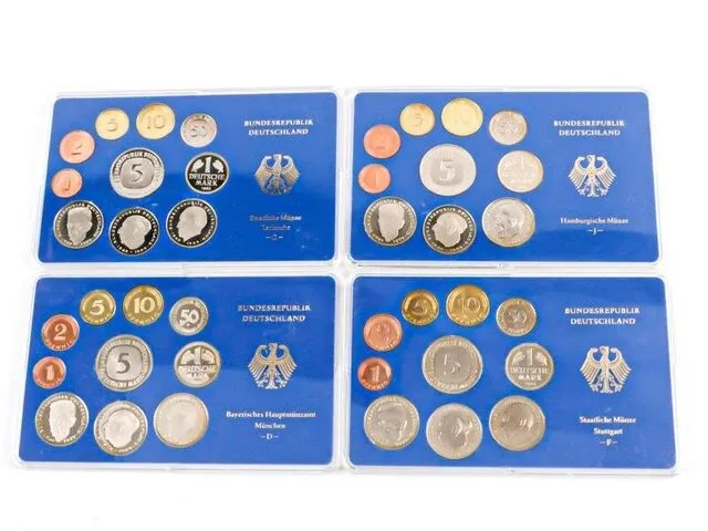 4 proof muntsets deutschland 1983 - afbeelding 1 van  5