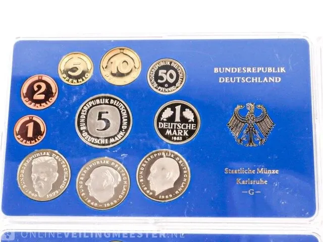 4 proof muntsets deutschland 1983 - afbeelding 2 van  5