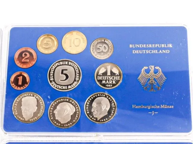4 proof muntsets deutschland 1983 - afbeelding 3 van  5