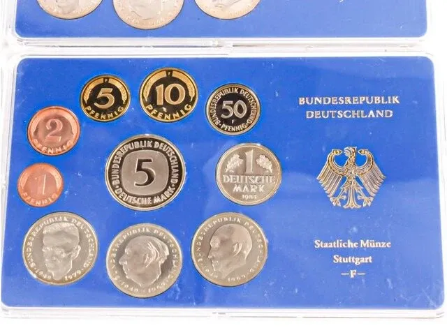 4 proof muntsets deutschland 1983 - afbeelding 4 van  5