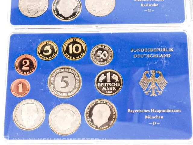 4 proof muntsets deutschland 1983 - afbeelding 5 van  5