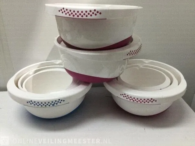 4 sets van 3 slabakken, antislip paars/blauw - afbeelding 1 van  2