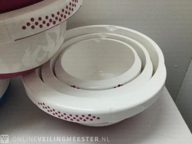 4 sets van 3 slabakken, antislip paars/blauw - afbeelding 2 van  2