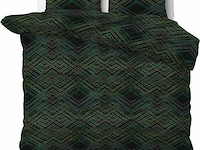 4 sterren hotel dekbed overtrek authentic triangle groen 240x220cm - afbeelding 1 van  3