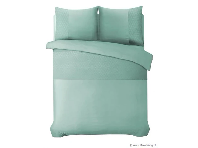 4 sterren hotel dekbed overtrek mint green 200x200cm - afbeelding 1 van  4