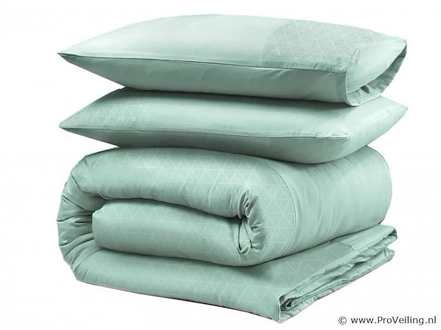 4 sterren hotel dekbed overtrek mint green 200x200cm - afbeelding 3 van  4