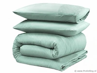 4 sterren hotel dekbed overtrek mint green 200x200cm - afbeelding 3 van  4