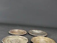4 verzilverde schotels - afbeelding 3 van  5