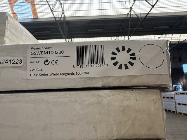 4 whiteboard glas solid clear white 100x200 cm sam creative, gswbm100200 - afbeelding 4 van  4