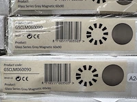 4 whiteboard glas solid grey magnetic 60x90 cm sam creative, gsclm060090 - afbeelding 4 van  5