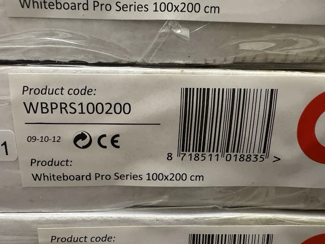 4 whiteboard pro series emaille 100x200 cm sam creative, wbprs100200 - afbeelding 3 van  4