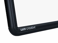 4 whiteboard pro series emaille 100x200 zwart frame sam creative, wbpru100200 - afbeelding 2 van  2