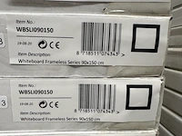 4 whiteboard slimline series magnetic 90x150 cm sam creative, wbsli090150 - afbeelding 3 van  3
