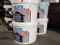 4 x 12 liter buitenlatex, lucite, wit - afbeelding 1 van  2