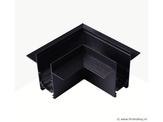 4 x l-connector voor ingebouwde magnetische rails 20 mm – horizontaal. - afbeelding 1 van  4