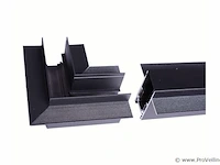 4 x l-connector voor ingebouwde magnetische rails 20 mm – horizontaal. - afbeelding 3 van  4
