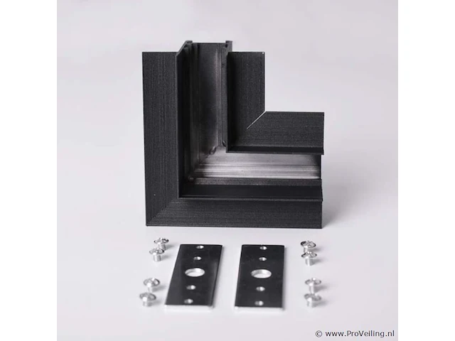 4 x l-connector voor ingebouwde magnetische rails 20 mm – horizontaal. - afbeelding 4 van  4