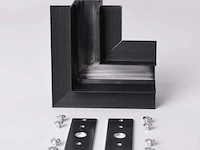 4 x l-connector voor ingebouwde magnetische rails 20 mm – horizontaal. - afbeelding 4 van  4