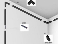 4 x l-connector voor magnetische opbouwrails 20 mm – horizontaal. - afbeelding 3 van  4