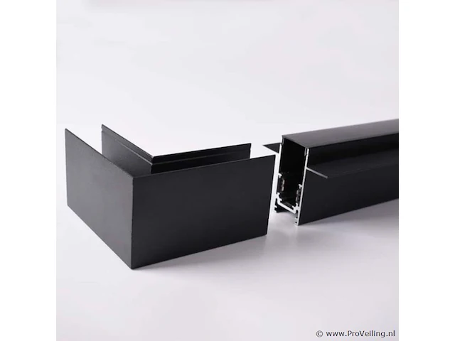 4 x l-connector voor uitsteekmagnetische rails 20 mm - horizontaal - afbeelding 2 van  4