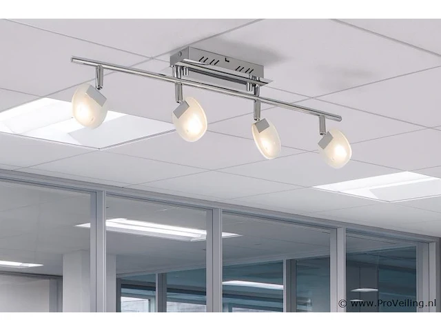 4 x led plafondspot – hl7164l – 5w – 4000k – neutraal wit – zilver - afbeelding 2 van  4