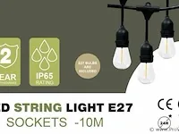 4 x lichtsnoer 10 m met 20 led-lampjes - afbeelding 2 van  4
