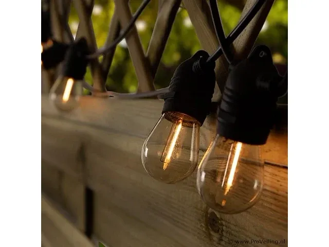 4 x lichtsnoer 10 m met 20 led-lampjes - afbeelding 3 van  4