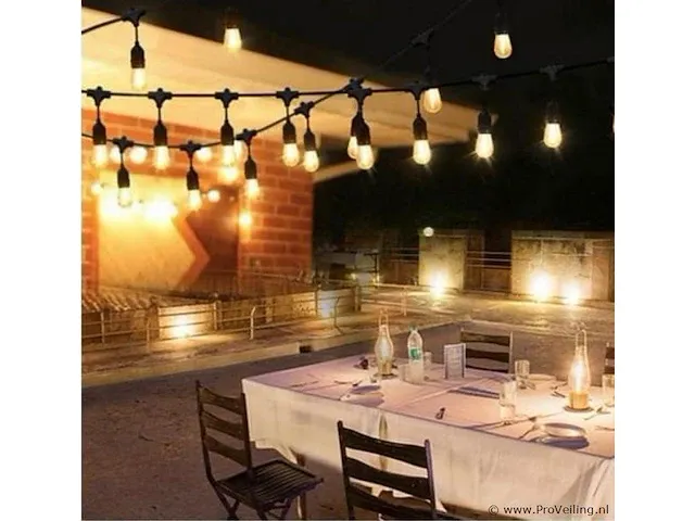 4 x lichtsnoer 10 m met 20 led-lampjes - afbeelding 4 van  4