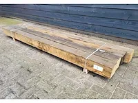 4 x rustieke eiken palen 150 x 150mm , lengte 250 cm - afbeelding 4 van  4
