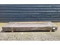 4 x rustieke eiken palen 200 x 200m , lengte 250 cm - afbeelding 4 van  4