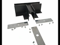 4 x t-connector voor ingebouwde magnetische rails 20 mm – horizontaal. - afbeelding 2 van  4