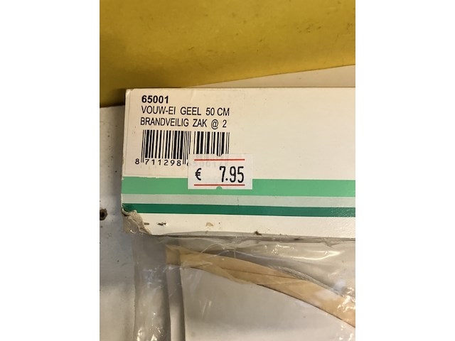 4 x vouwei geel 50 cm. - afbeelding 7 van  7