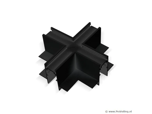 4 x x-connector voor ingebouwde magnetische rails 20 mm – horizontaal. - afbeelding 3 van  4