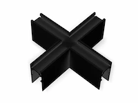 4 x x-connector voor magnetische opbouwrails 20 mm – horizontaal. - afbeelding 2 van  4